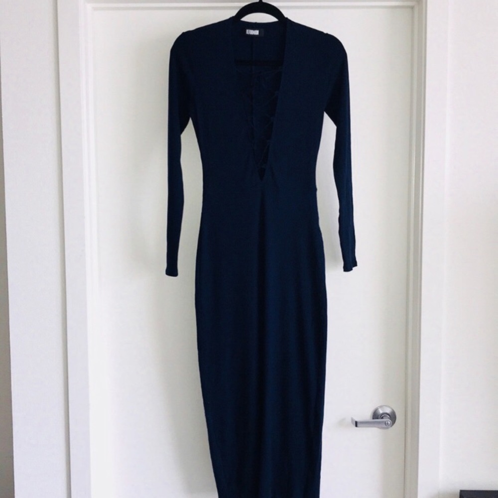 COPY - Reformation Edison Dress in Navy